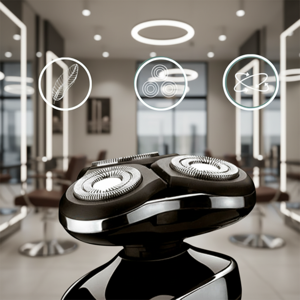 Electric Wet and Dry Shaver - Waterproof and Skin-Friendly Design