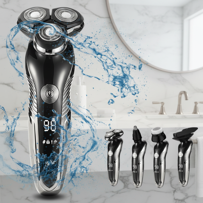 Electric Wet and Dry Shaver - Waterproof and Skin-Friendly Design