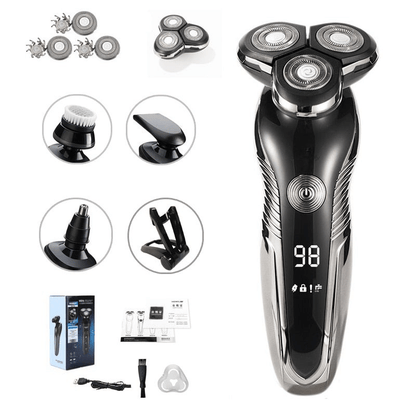 Electric Wet and Dry Shaver - Waterproof and Skin-Friendly Design