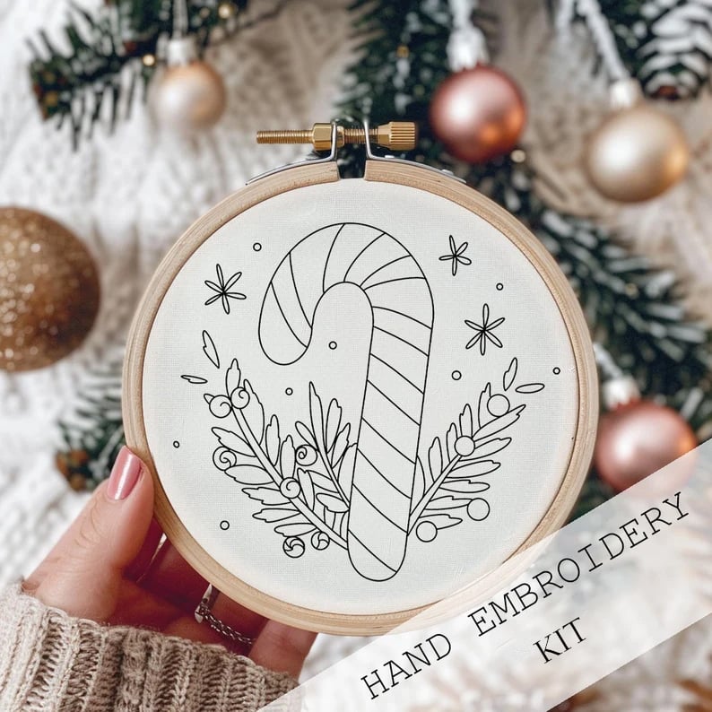 CozyCraft Winter Village Embroidery Kit – Create Holiday Magic Stitch by Stitch