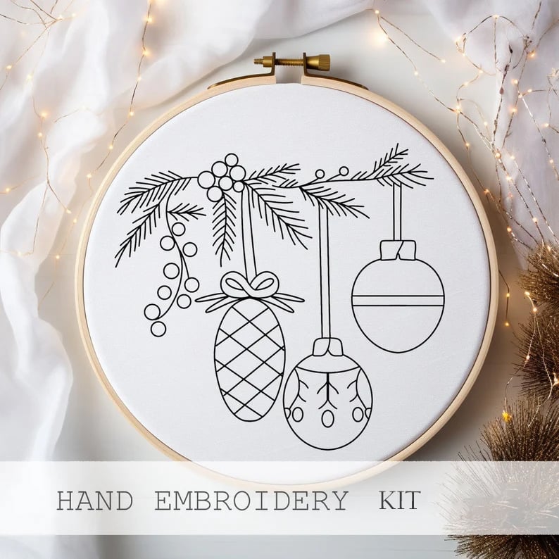 CozyCraft Winter Village Embroidery Kit – Create Holiday Magic Stitch by Stitch