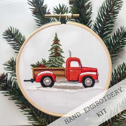 CozyCraft Winter Village Embroidery Kit – Create Holiday Magic Stitch by Stitch