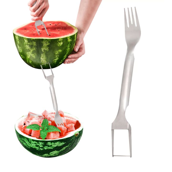 SwiftSlice™ | Stainless Steel 2-in-1 Fruit Cutter