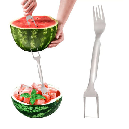 SwiftSlice™ | Stainless Steel 2-in-1 Fruit Cutter