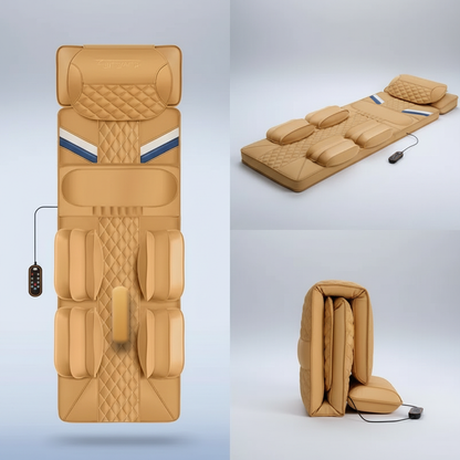 Heat and Air Compression Massage Mat for Full Body Relief with Remote