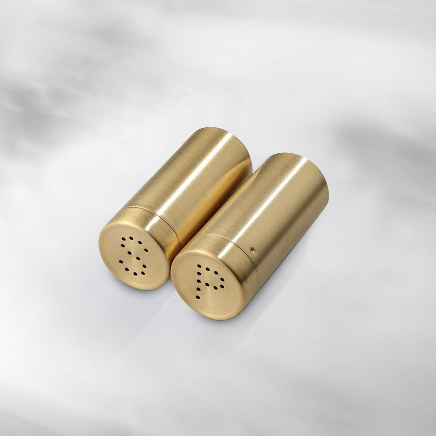 Stainless Steel Salt and Pepper Mills in Gold Finish