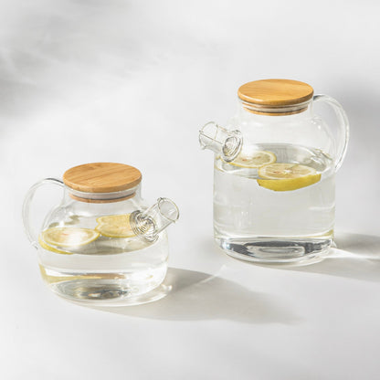 Borosilicate Glass Teapot – Stylish Design & Compatible with Stovetop