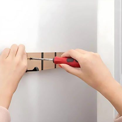 Sleek Bamboo Wall Hook Organizer with Flip Hooks
