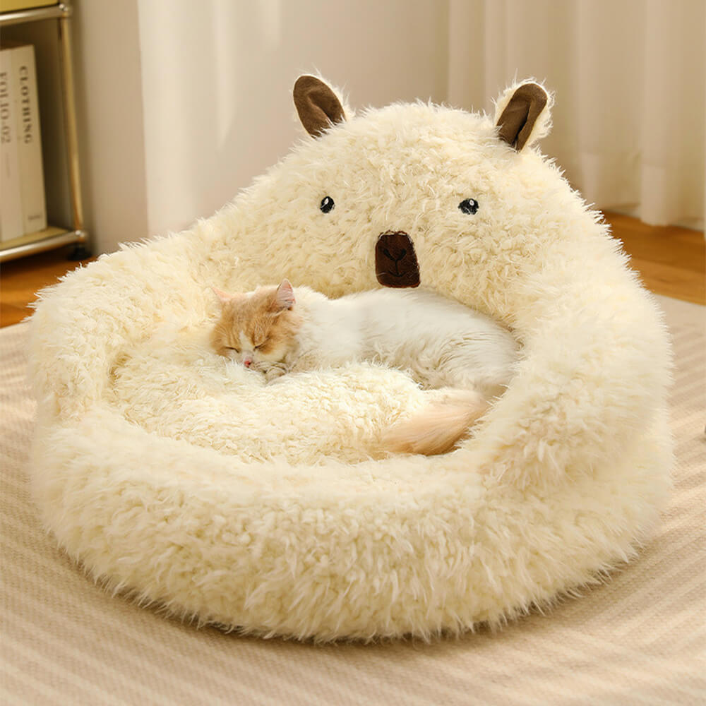 Winter Comfort Dog Beds Inspired by Alpaca Design