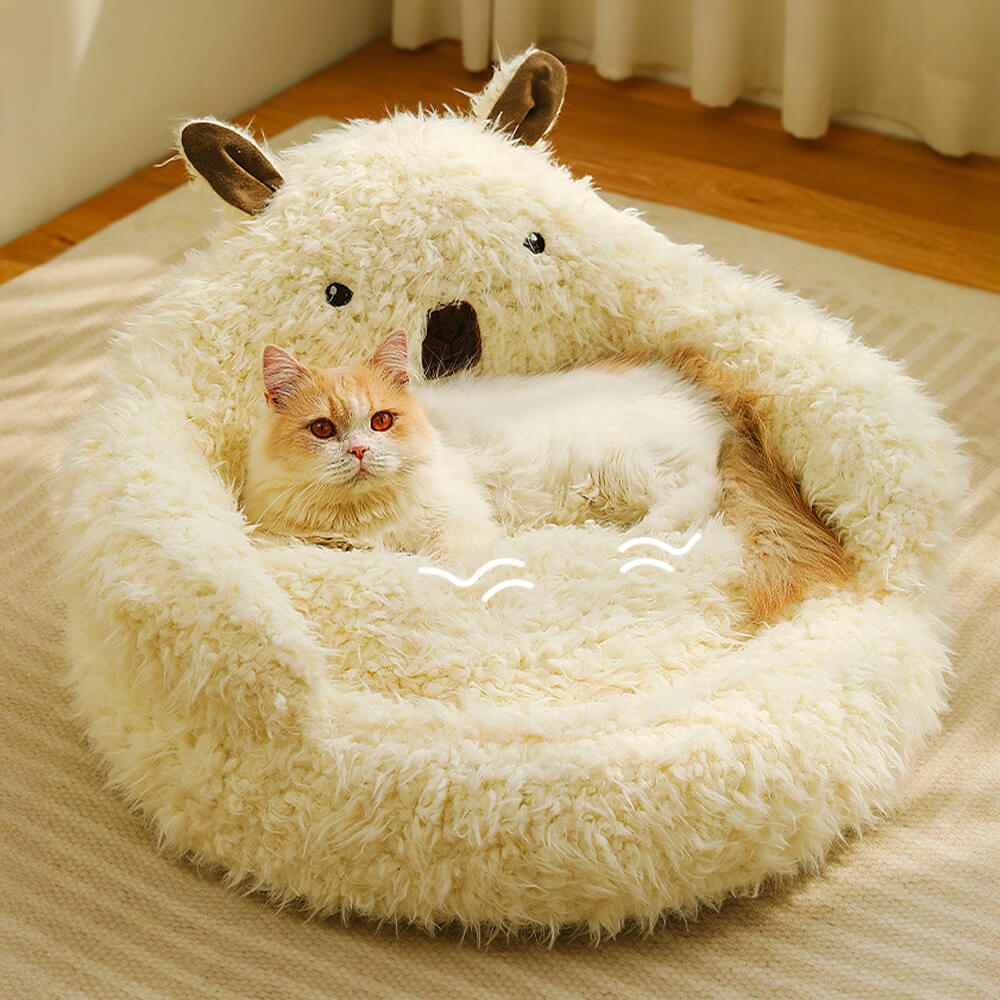 Winter Comfort Dog Beds Inspired by Alpaca Design