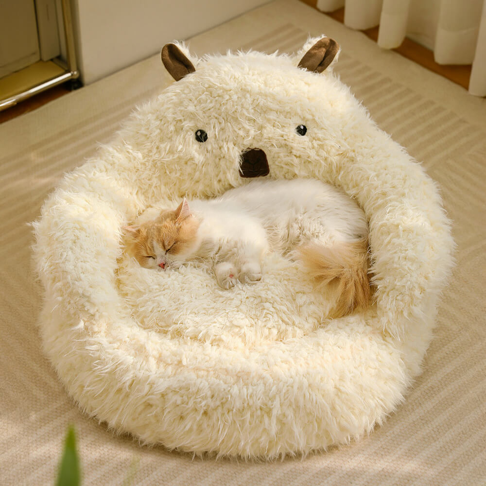 Winter Comfort Dog Beds Inspired by Alpaca Design