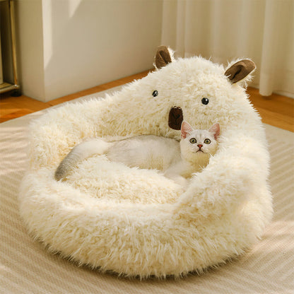 Winter Comfort Dog Beds Inspired by Alpaca Design