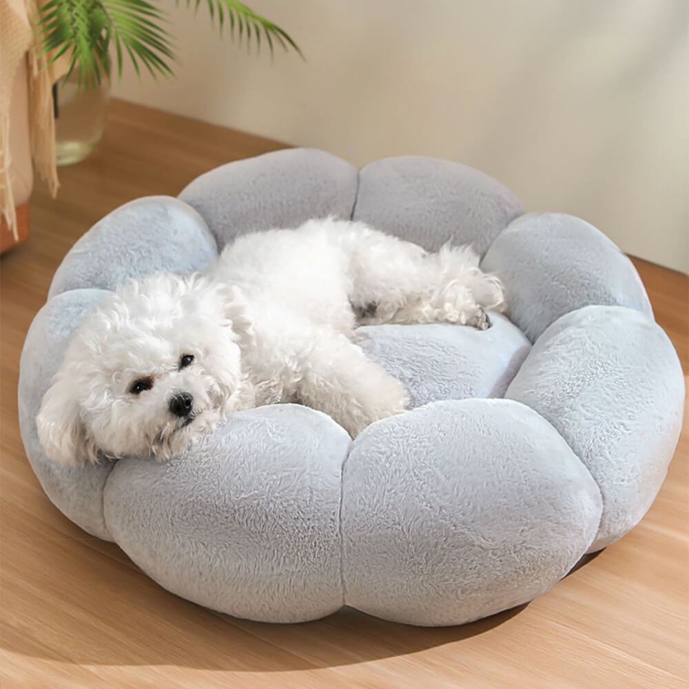 Washable Flower-Shaped Pet Bed for Dogs and Cats