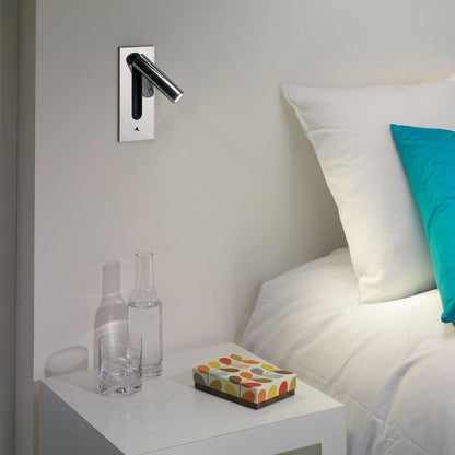 Contemporary Wall-Mounted Bedside Lamp with Adjustable LED Light