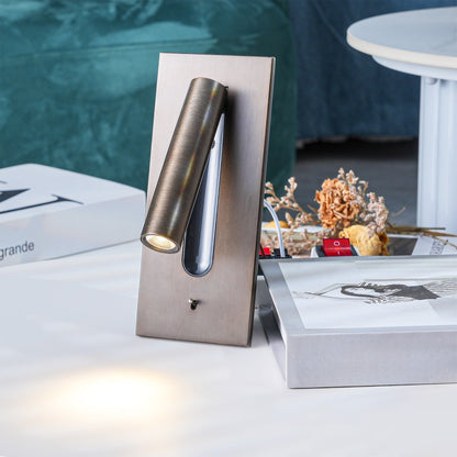 Contemporary Wall-Mounted Bedside Lamp with Adjustable LED Light