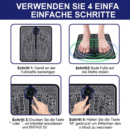 Revitalizing Foot Massager | EMS Therapy Mat for Home Relaxation