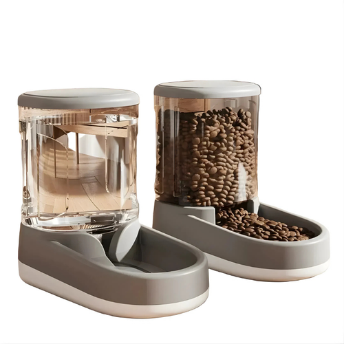Smart Pet Feeder & Water Dispenser Duo for Cats and Small Dogs