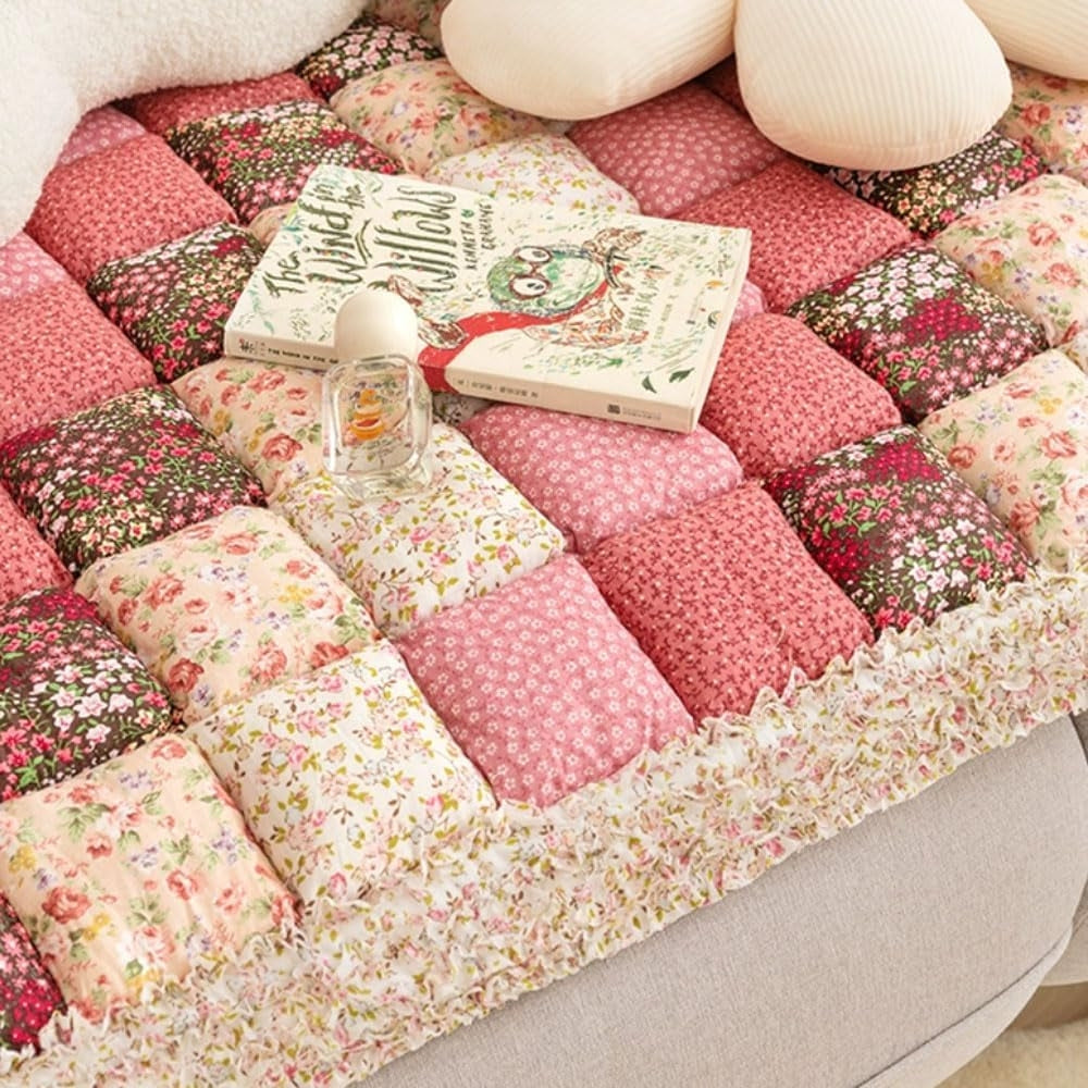 Vibrant Vintage-Inspired Sofa Protector Cover