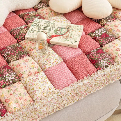 Vibrant Vintage-Inspired Sofa Protector Cover