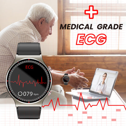 Health Monitoring Smart Watch with EKG, Blood Oxygen, and Heart Rate