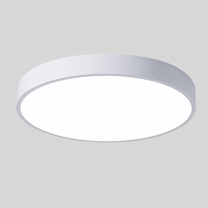 Nordic Style Circular LED Ceiling Light in Wooden Finish