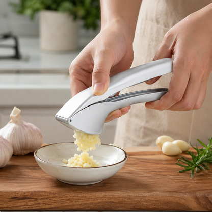 Zinc Alloy Garlic Crusher for Robust Daily Flavor Enhancement