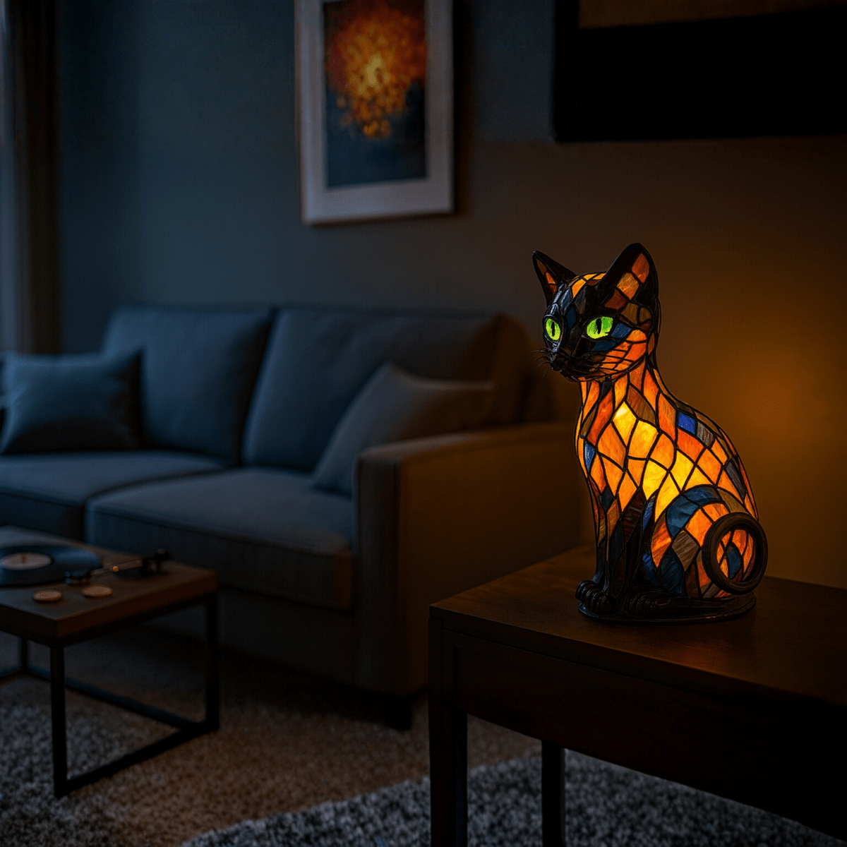 Whimsical Night Light for Cats