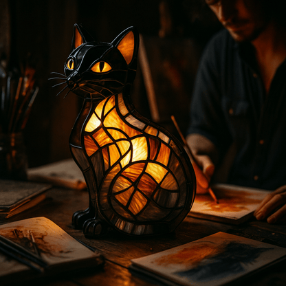 Whimsical Night Light for Cats
