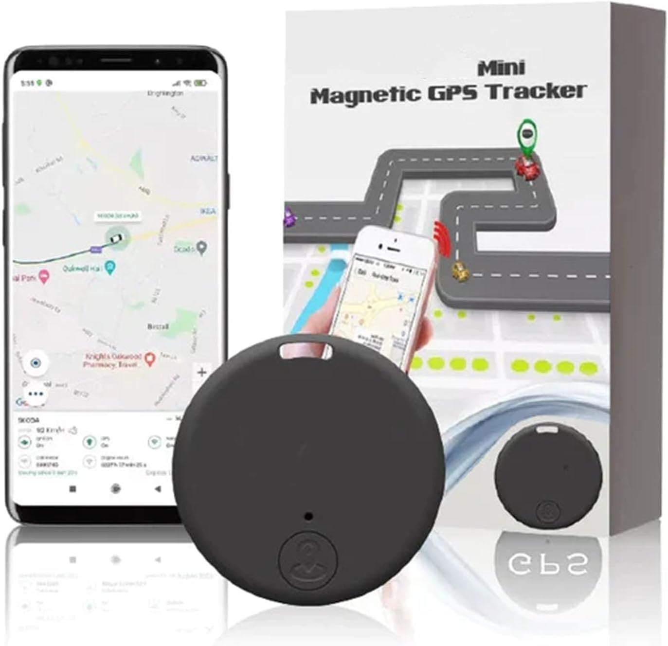 Real-Time Location Magnetic GPS Tracker with Extended Battery Life