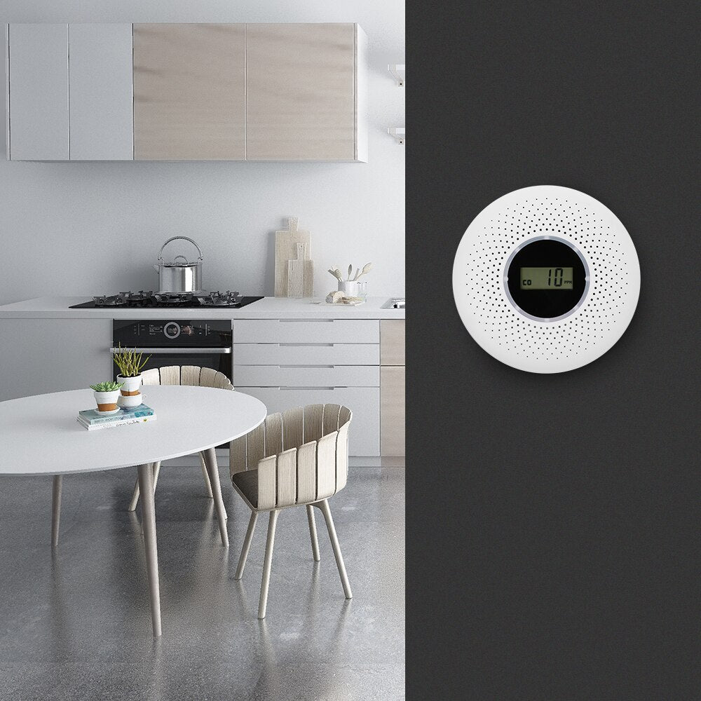 Smoke and Carbon Monoxide Detector with Long-Lasting Battery