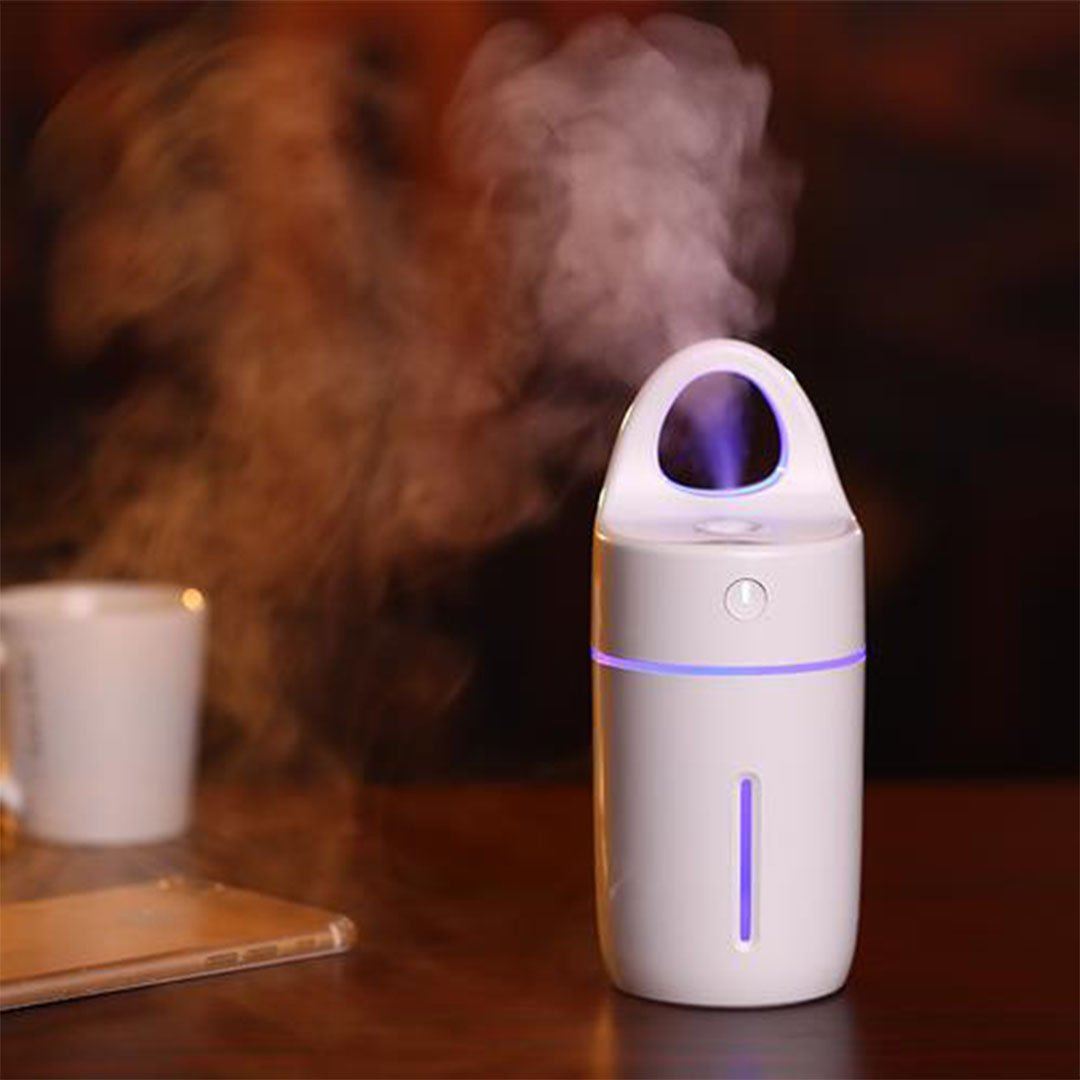 Compact USB Humidifier & Aroma Diffuser with Night Light