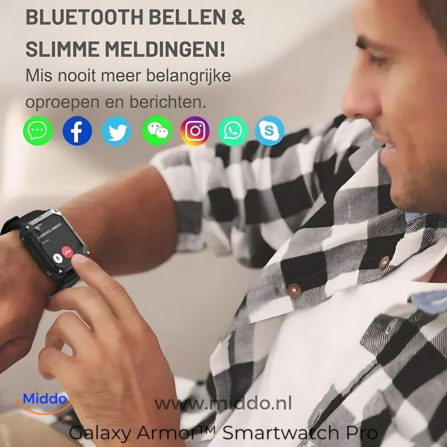 Durable Smartwatch for iOS & Android - Save Over €100