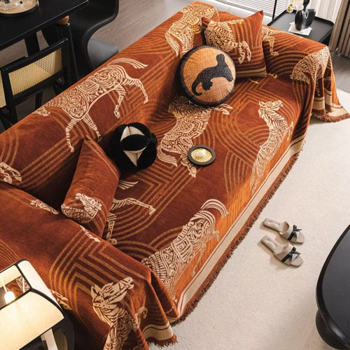 Equestrian Charm All-Season Sofa Protector