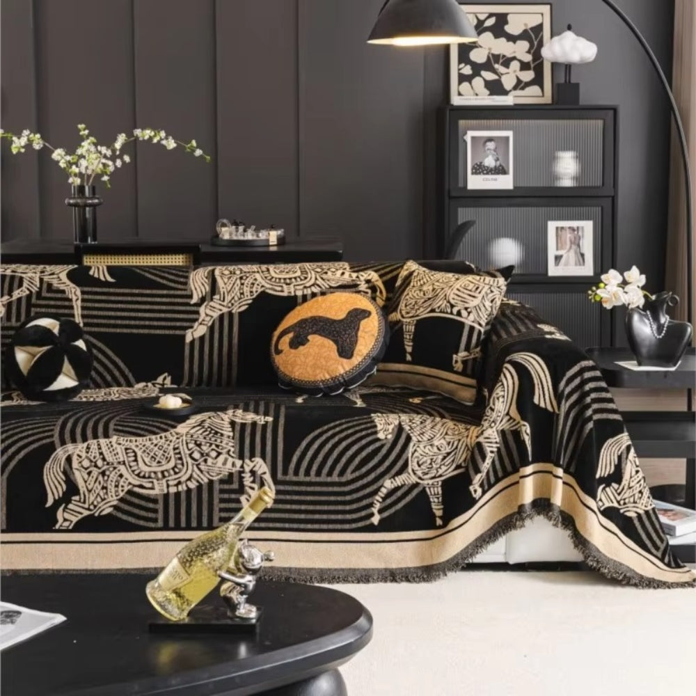 Equestrian Charm All-Season Sofa Protector