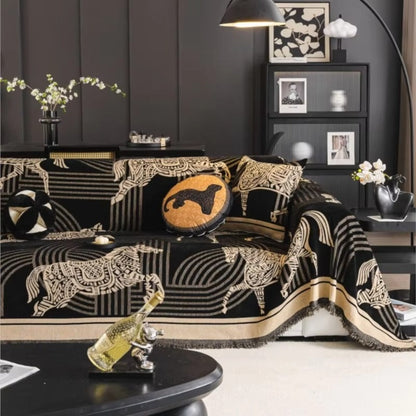 Equestrian Charm All-Season Sofa Protector