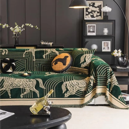 Equestrian Charm All-Season Sofa Protector