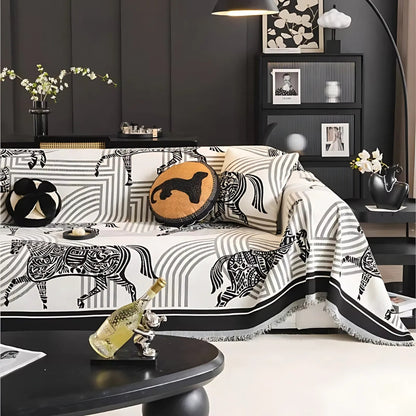 Equestrian Charm All-Season Sofa Protector