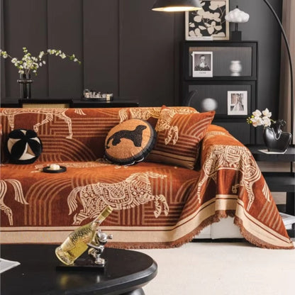 Equestrian Charm All-Season Sofa Protector