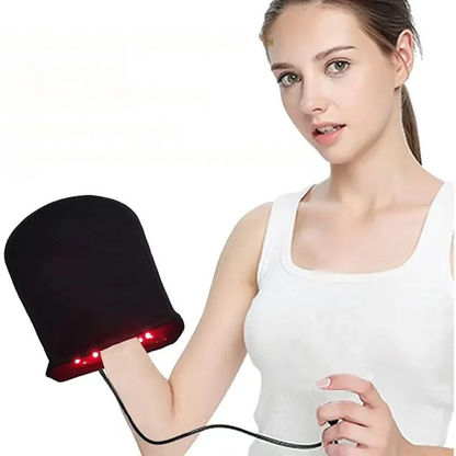 Infrared and Red LED Light Therapy Gloves for Heat Treatment