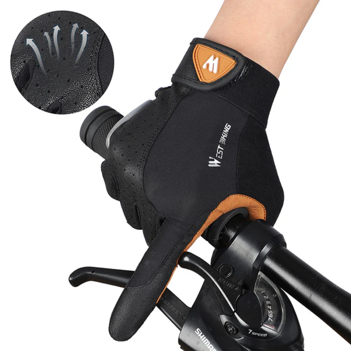 Waterproof Winter Gloves for Cycling with Heating Feature