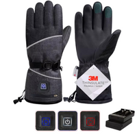 Bk AA Battery Heated Gloves