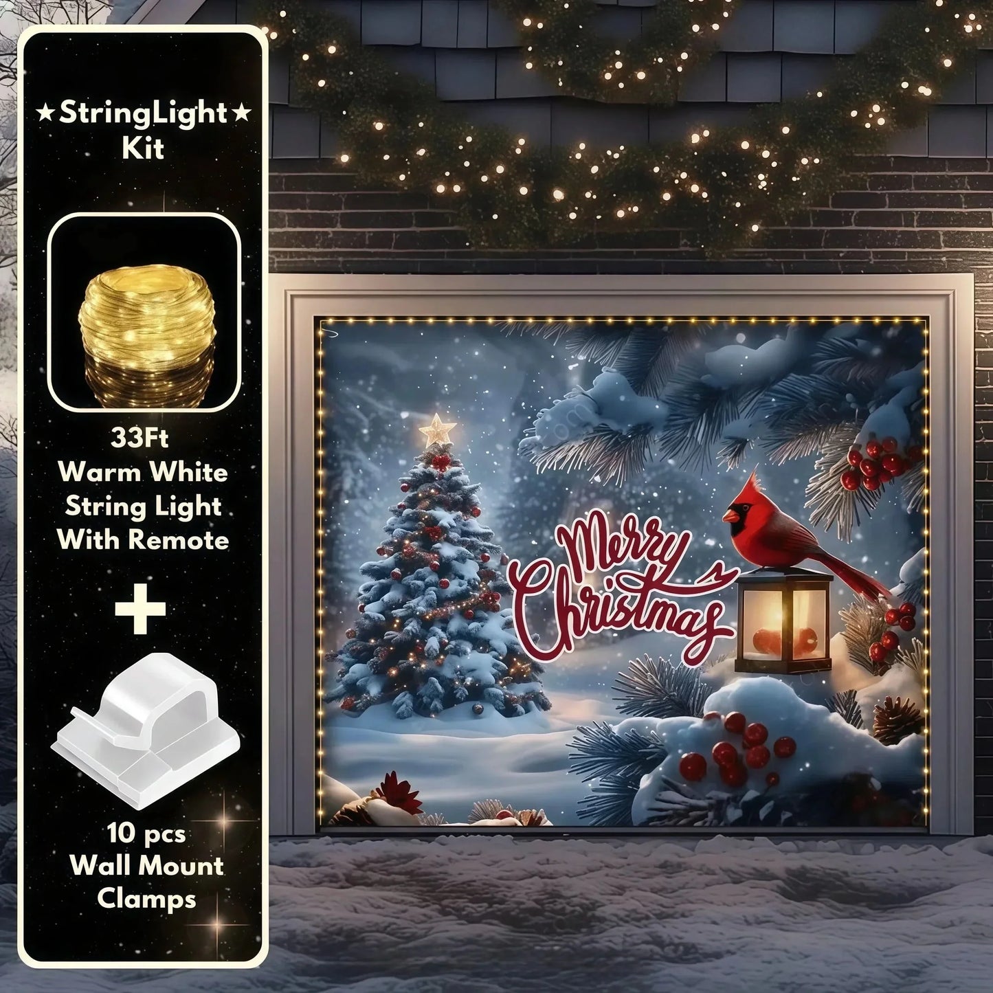 Cardinal Holiday Cover for Sophisticated Winter Decor
