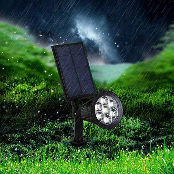 Adjustable LED Landscape Light – 9-Color Solar Garden Spotlight