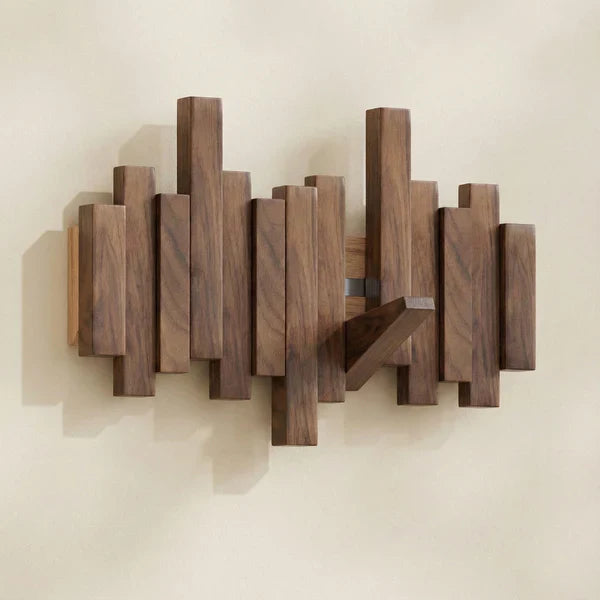 Sleek Wall Organizer | Stylish Folding Hooks for Space-Saving Solutions