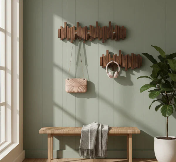 Sleek Wall Organizer | Stylish Folding Hooks for Space-Saving Solutions