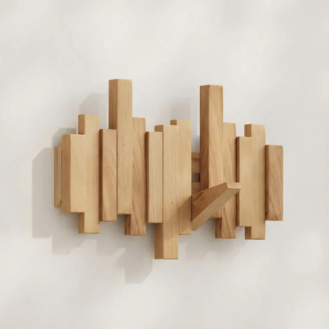 Sleek Wall Organizer | Stylish Folding Hooks for Space-Saving Solutions
