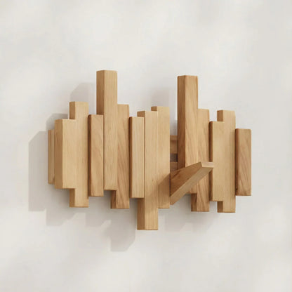 Sleek Wall Organizer | Stylish Folding Hooks for Space-Saving Solutions