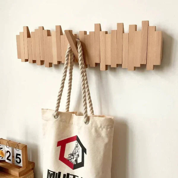 Sleek Wall Organizer | Stylish Folding Hooks for Space-Saving Solutions