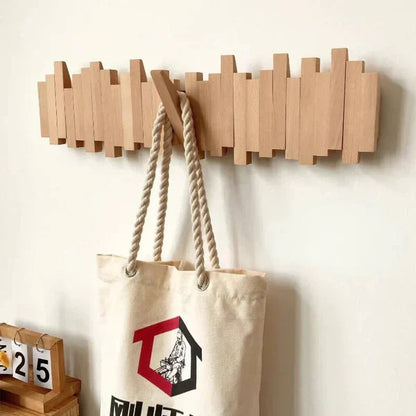 Sleek Wall Organizer | Stylish Folding Hooks for Space-Saving Solutions