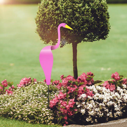 Whimsical Garden Flamingo Spinner | Decorative Wind Indicator